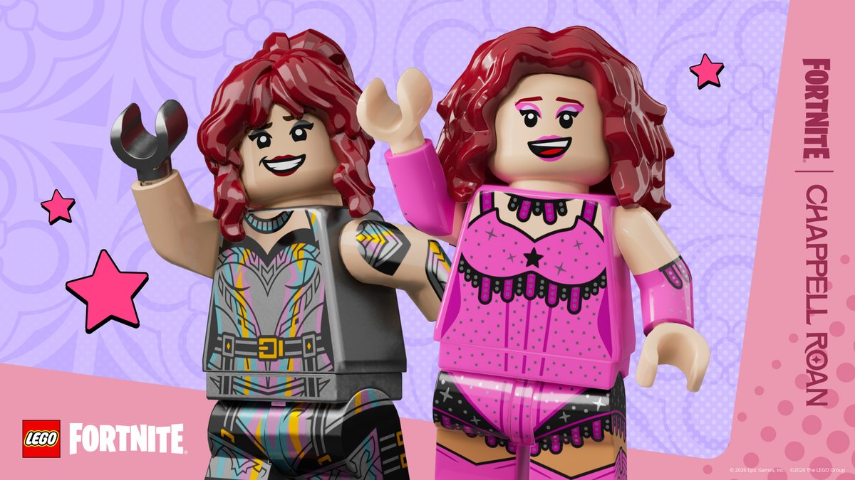 LEGOFortnite's tweet image. Oh she’s gonna keep on dancing with her villagers 🪩

Chappell Roan is in the Shop!