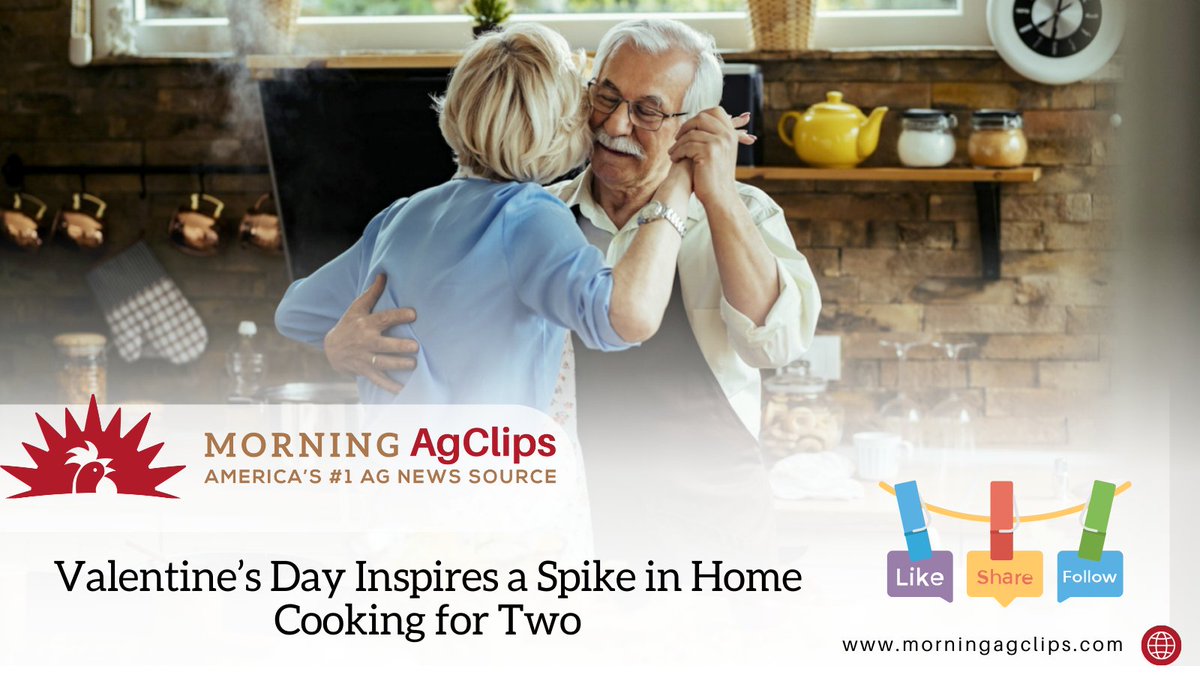 AgClips's tweet image. About 41% of those celebrating Valentine’s Day in 2025 planned to eat at home rather than go out, a shift tied in part to tighter budgets and a desire for simpler plans. 

Read:hubs.la/Q041LtWk0

#valentinesday #cooking #cook #foodie