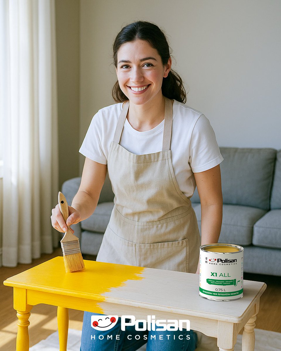 Tek bir kutu ve birkaç fırça darbesi ile yapabileceklerinin sınırlarını sen belirle…

Üstün kapatıcılığı ve darbelere karşı dayanıklı Polisan X1 ALL ile eskiyen eşyalarına yepyeni bir hayat ver.

#Polisan #GüleGüleKullan