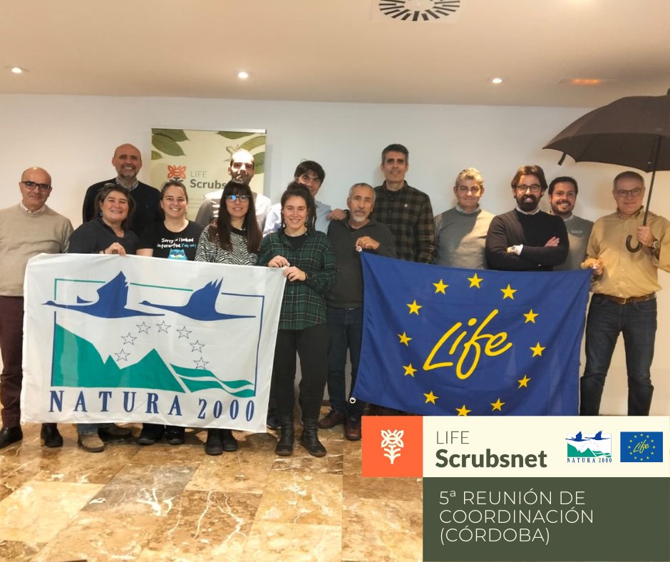 LScrubsnet's tweet photo. 🌿 Hoy, 5 de febrero de 2026, hemos celebrado en Córdoba la reunión de coordinación del proyecto #LIFESCRUBSNET, repasando todas las actuaciones para encarar el último año del proyecto.
Gracias a todos los socios por participar, presencial y online.
¡Seguimos avanzando! https://t.co/hAn6nOH8C7