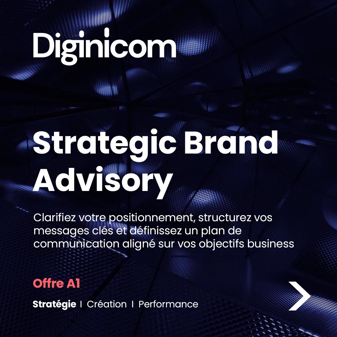 Diginicom's tweet photo. ✨ Activez de nouveaux leviers de performance ✨ 
▪️ Strategic Brand Advisory 👇
▪️ Creative Content Studio 👇
▪️ Growth Performance Suite 👇
Vous êtes une PME, ETI ou startup ?
👉 Parlons de votre projet https://t.co/nXreFi8H99 https://t.co/MUy7LDLNUg