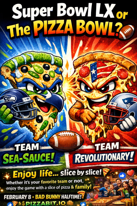 Wins fade. Moments last. $Pizza brings us together. 

Tag who you’re sharing your Super Bowl $pizza with 👇🍕❤️ 

#SuperBowl2026 <a href="/Seahawks/">xz* - Seattle Seahawks</a> <a href="/Patriots/">New England Patriots</a> #football #SuperBowlLV
