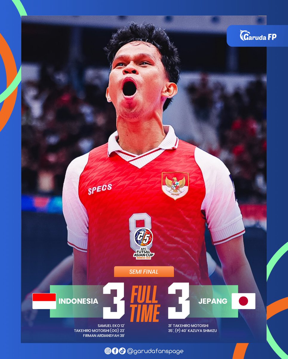 Skor berakhir sama kuat 3-3, Lanjut ke babak Extra Time

#timnas #timnasday #timnasindonesia #fyp