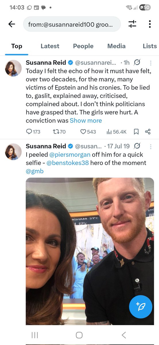 <a href="/SallySaltwell/">SallySalt</a> <a href="/DPatz13/">David Patterson</a> <a href="/susannareid100/">Susanna Reid</a> Nope. Nothing on actual UK grooming gangs.