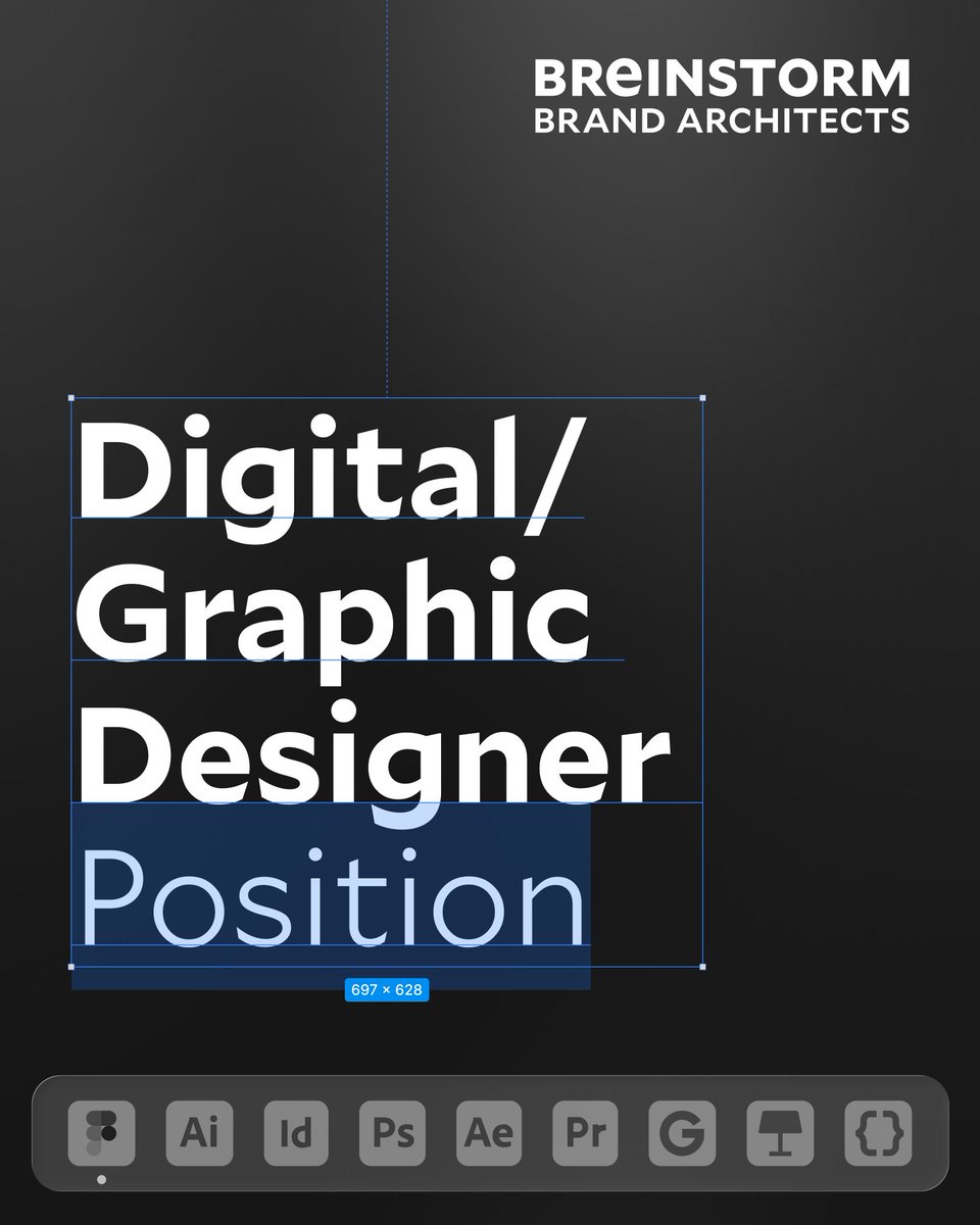 BreinstormBA's tweet photo. Excited by design across digital, web, and print? Our creative team is looking for a junior designer. 

You’ll work across social media, web, video, motion graphics, illustration, branding &amp; print. https://t.co/AaFVdt0ewG