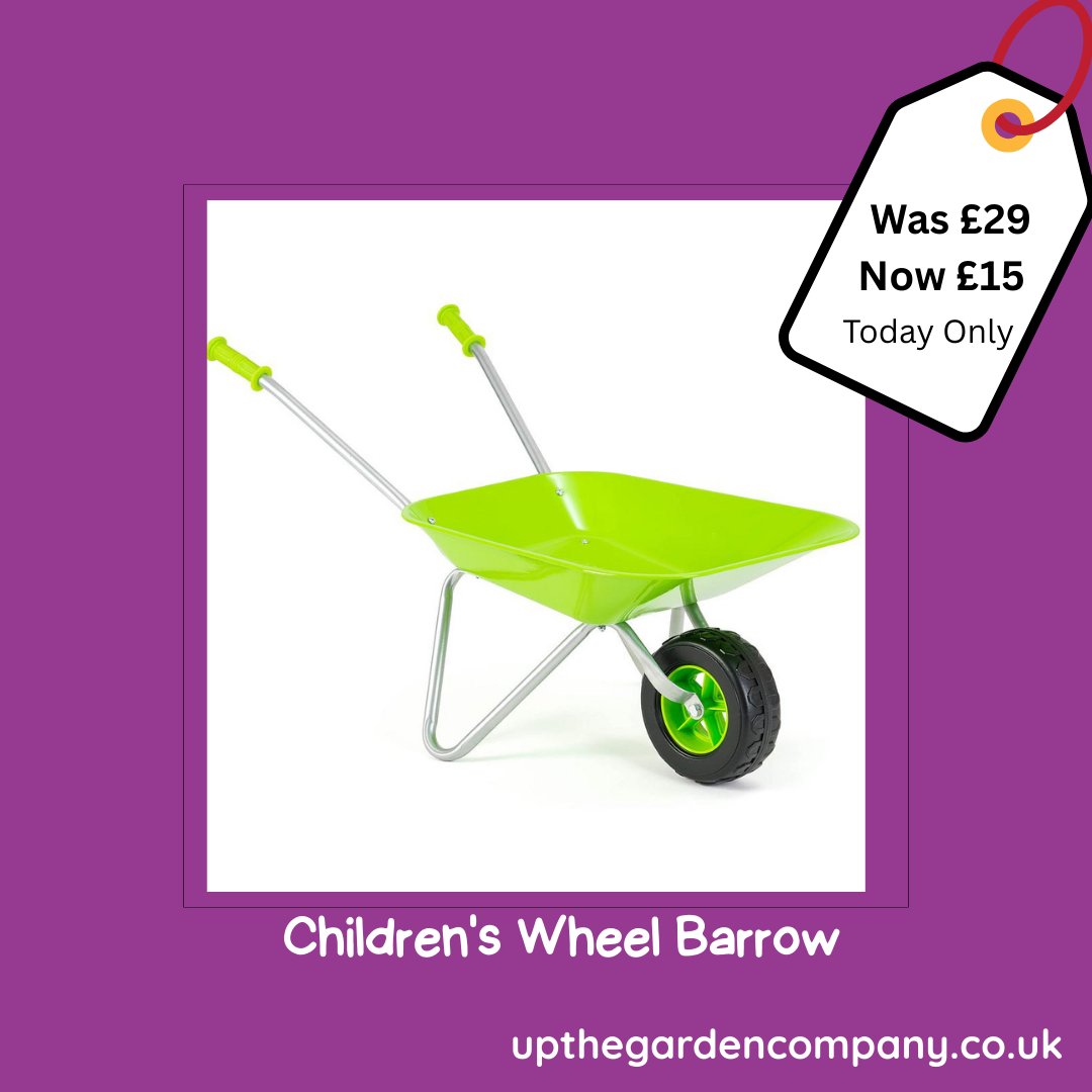 UpTheGardenCo's tweet photo. Children's Gardening 🌿
https://t.co/fGjQIsqjW6

#wheelbarrow #childrensgardening #kidsgardening #gardeningwithkids #gardeningwithchildren #gardening #kidsactivities #childrensactivities #kidswheelbarrow #childrenswheelbarrow #gardensale #sale #moneyoff https://t.co/NEFtcNYvEy