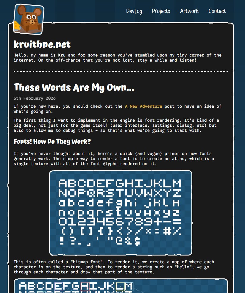 First feature on the list for my hand-made game engine is fonts! They're sort of important.

In DevLog 003 I ramble about them.

#gamedev #indiegamedev #indiegames