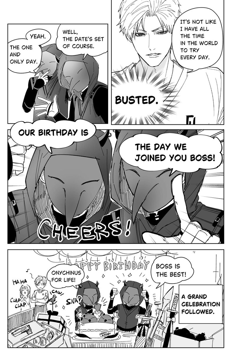 Happy Birthday! ✨🐦‍⬛🎂🐦‍⬛✨
Read R→L

*An EN translation of a manga from last year.
#Sylus #LoveandDeepspace