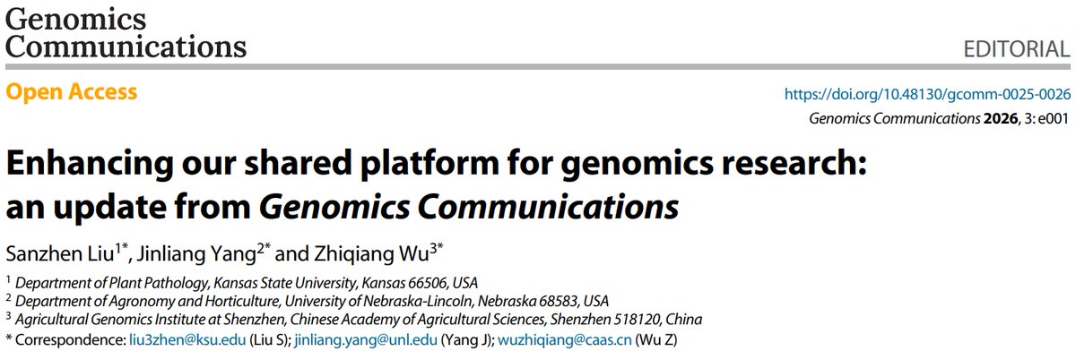 MaximumAcademic's tweet photo. #gComm
Genomics Communications celebrates 2 years! 32 articles from 11 countries, fast reviews, and growing impact. Join us in advancing genomics research! 🌐🧬
#growingimpact #genomics #communications
Details: https://t.co/jALIuXEhHu https://t.co/YOoXFeum6v