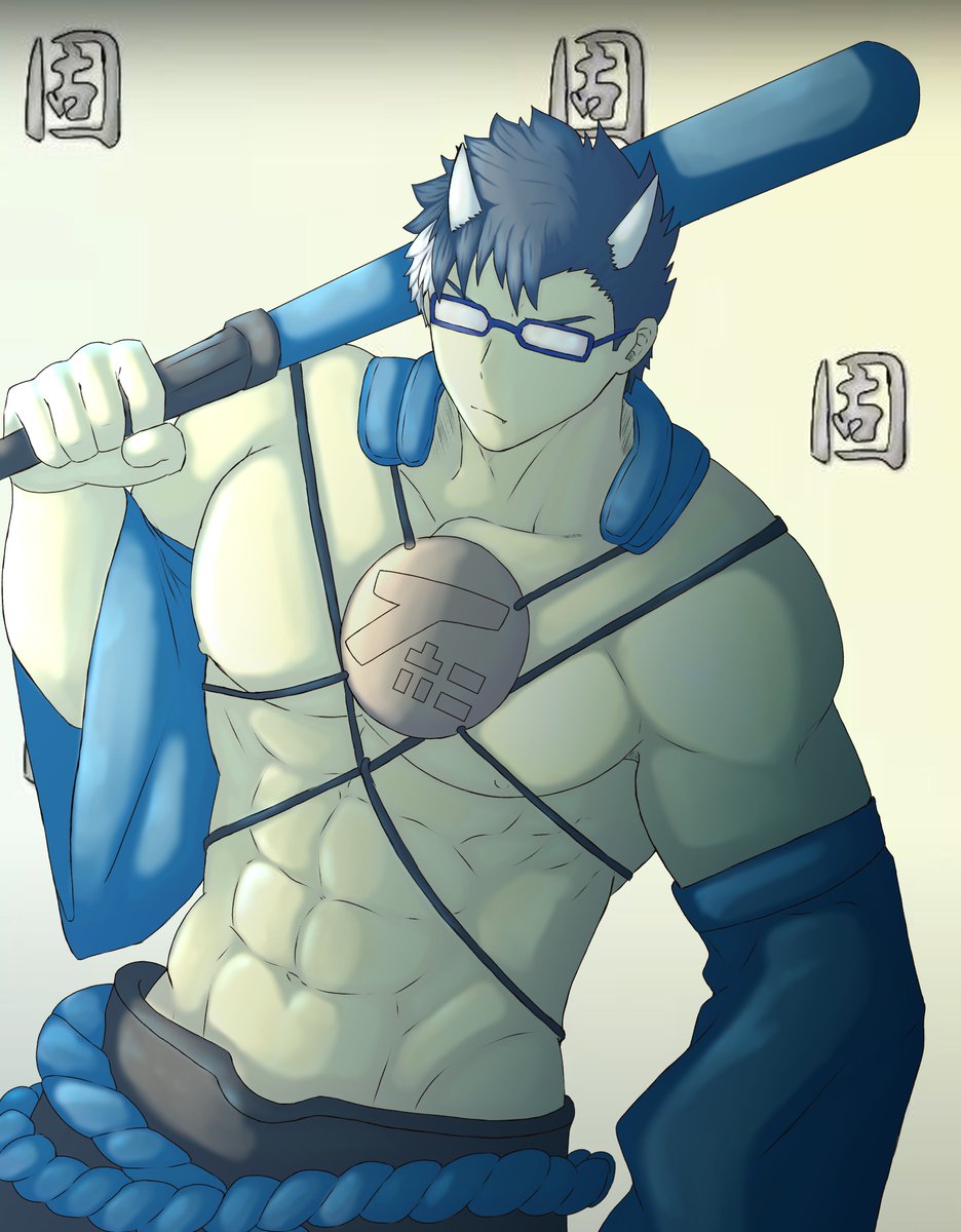 遅れましたけど節分のイラストは青鬼さんです...！

#すぱイラる