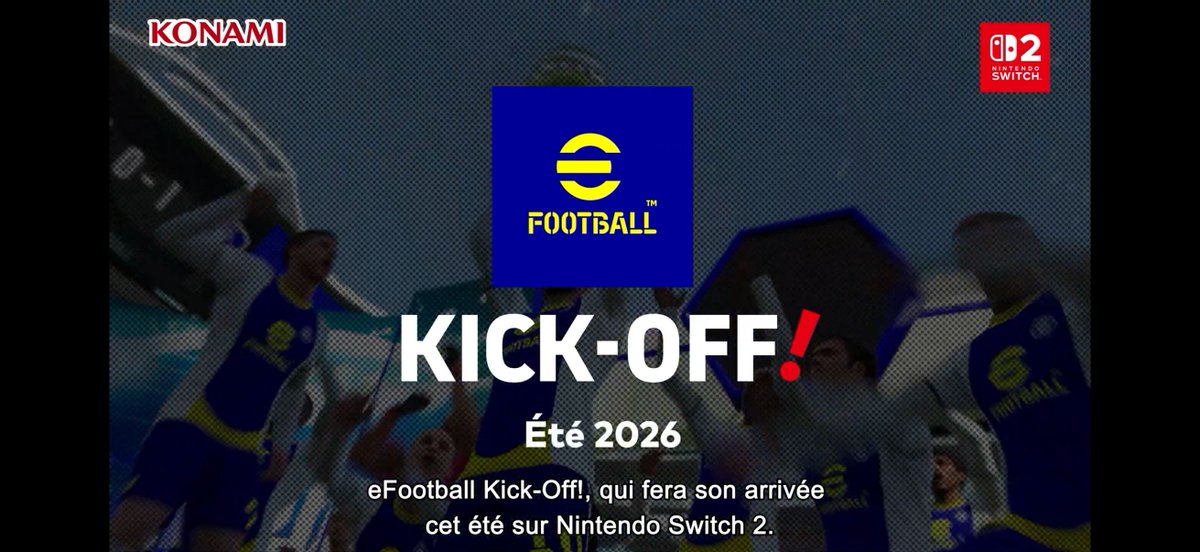 🚨 Les jeux de foot Konami reviennent chez Nintendo avec eFootball Kick-Off! qui sortira cet été !