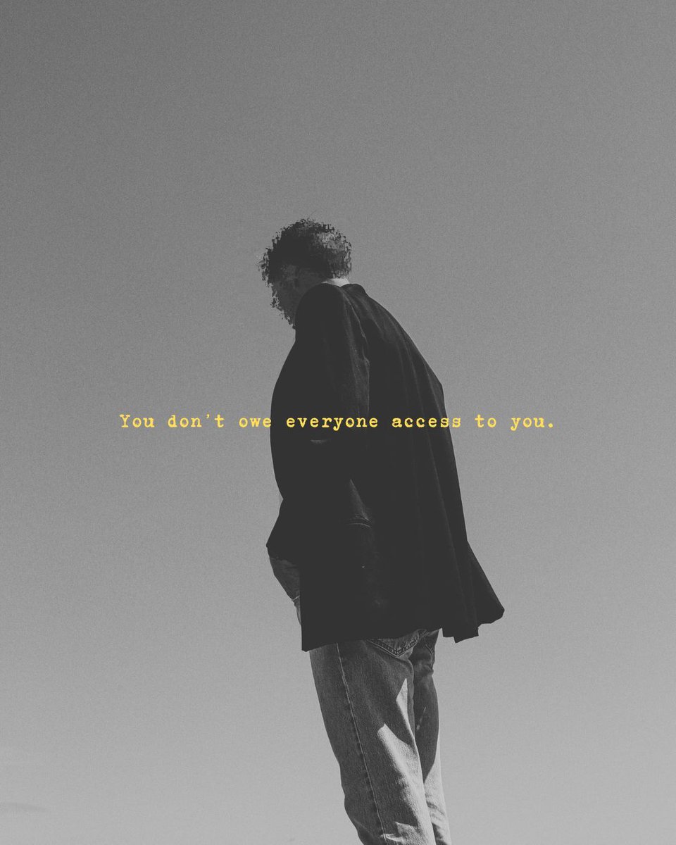 atticuspoetry's tweet photo. You don’t have to explain your space.
You don’t have to justify your quiet.
You don’t have to make yourself available just because someone asks.

Some things are yours to keep. https://t.co/zlbGZpubrb