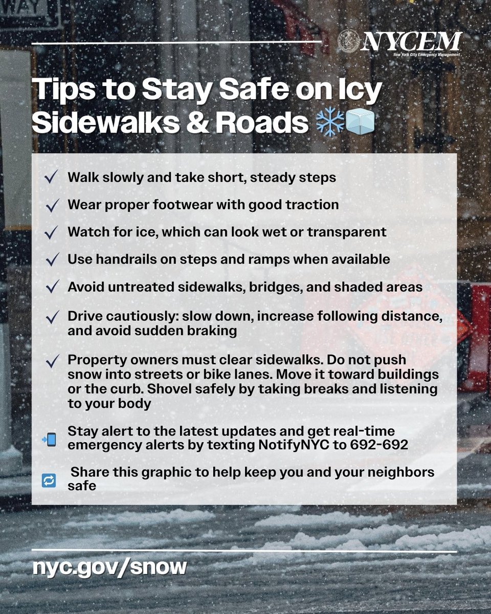 🥶 Extreme cold is back in NYC 🥶 Code Blue is in effect as dangerous wind chills continue through the weekend. Frostbite can occur in minutes. Limit time outdoors, cover exposed skin, and take frequent indoor breaks. Stay warm and stay safe.
 
Keep space heaters away from