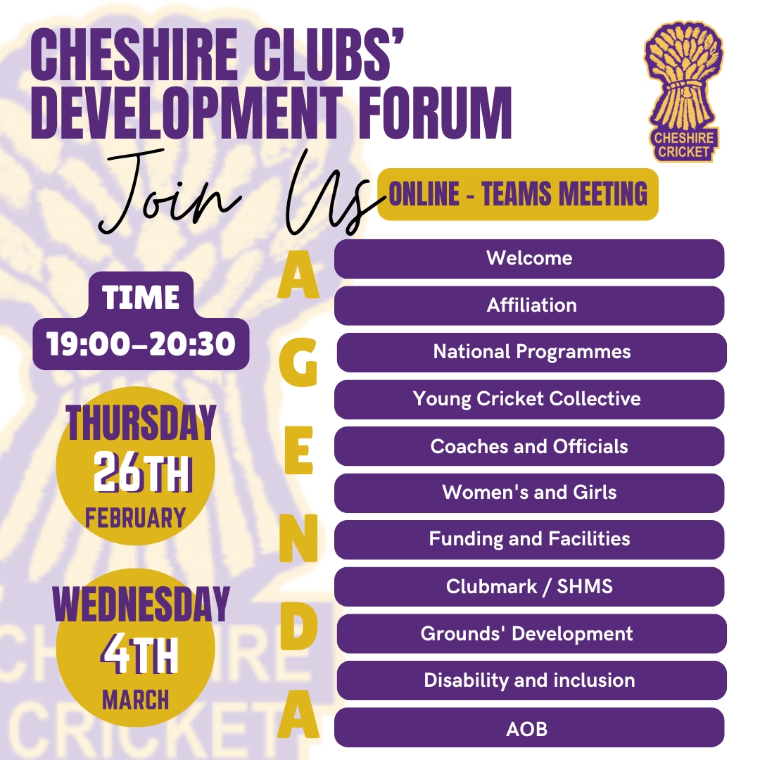 Cheshire Cricket Board tweet media