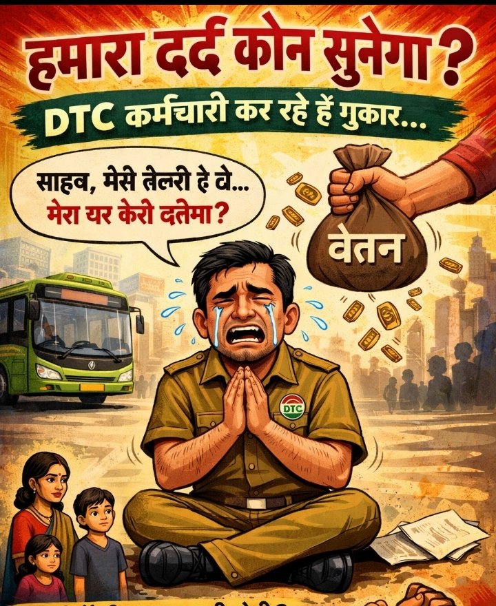 श्रम विभाग का नियम साफ है
📅 हर महीने 7 तारीख तक वेतन अनिवार्य
❓ तो डीटीसी बताए
➡️ कर्मचारियों की तनख्वाह कब आएगी?
⏰ देर = अन्याय
<a href="/dtchq_delhi/">Delhi Transport Corporation</a> <a href="/aajtak/">AajTak</a> <a href="/ABPNews/">ABP News</a> <a href="/gupta_rekha/">Rekha Gupta</a> <a href="/AHindinews/">ANI_HindiNews</a> #KingRezaPahlavi #FiebreDeBaileCHV