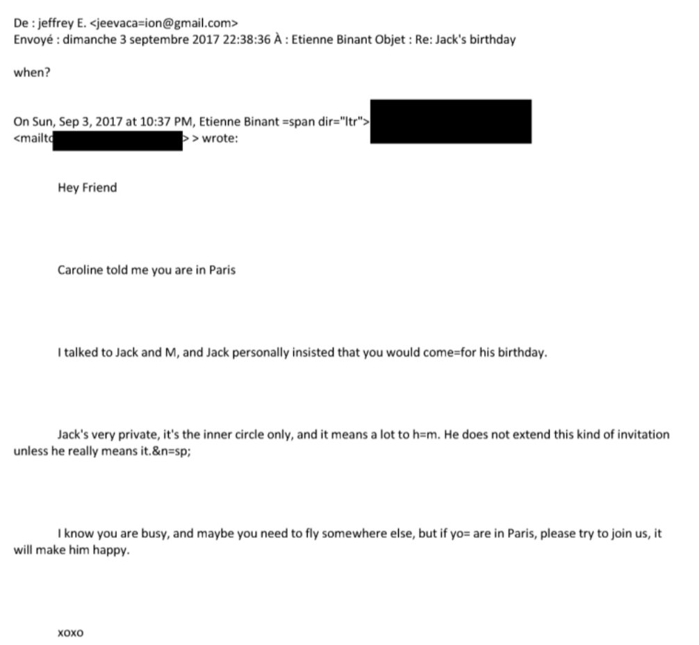 pepercastor's tweet image. 🚨 Jack Lang hier : "je connaissais à peine Jeffrey Epstein, ce n'était pas un ami"

***
Mail du 3 septembre 2017 de son secrétaire, à Jeffrey Epstein :

"Hello mon ami,

Caroline m'a dit que tu es à Paris

J'ai parlé avec Jack, et Jack a personnellement insisté pour que tu…