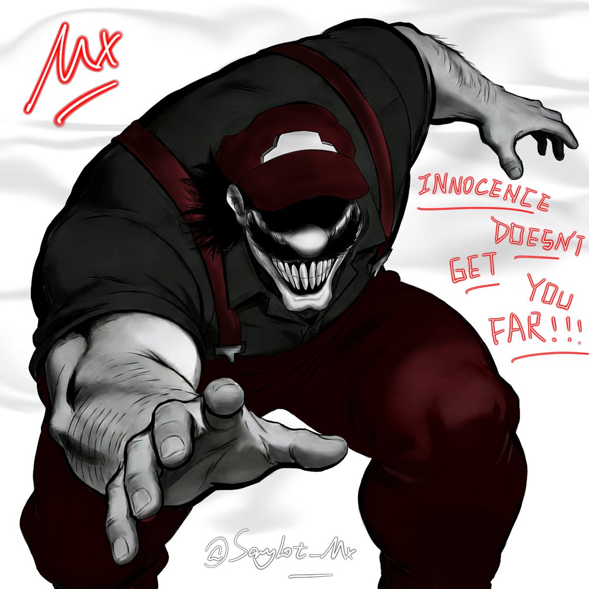 ‖INNOCENT DOESNT GET YOU FAR‖[It took two days]
#mx #mario85
#mariomadnessv2  #pillarchase2fanart 
#pillarchase2