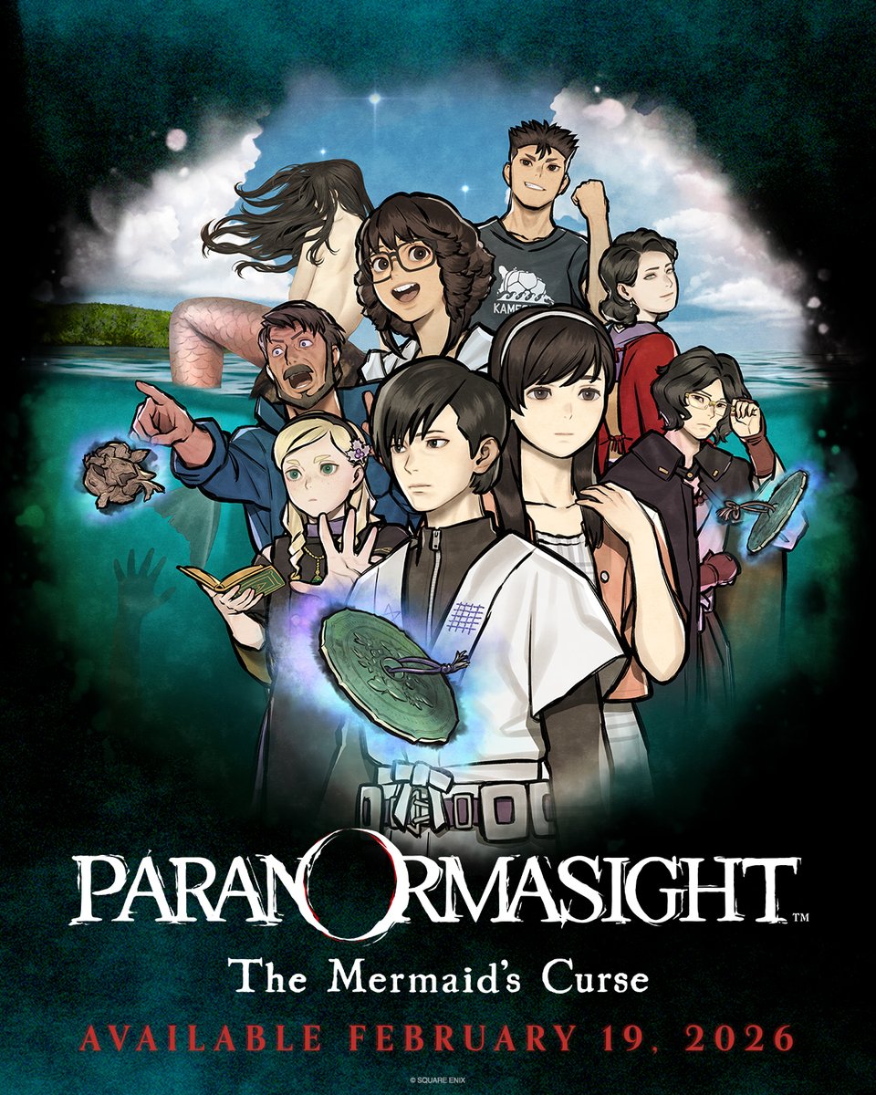 Will you survive the curse together this summer?

Get ready for a brand-new Paranormasight mystery file in The Mermaid's Curse, launching February 19, 2026 on Nintendo Switch, Steam, iOS and Android!