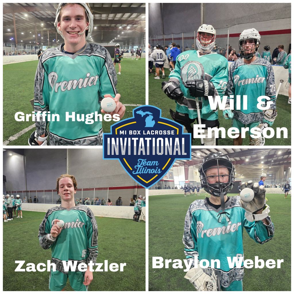 PremierLaxGroup's tweet image. Congratulations to the @TeamILlacrosse Invitational PLG MVPs
#thePLGdifference