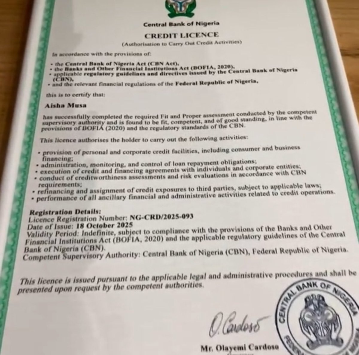 mxtribe's tweet photo. @cenbank Is this a credible CBN document? https://t.co/9bONZnQcm2