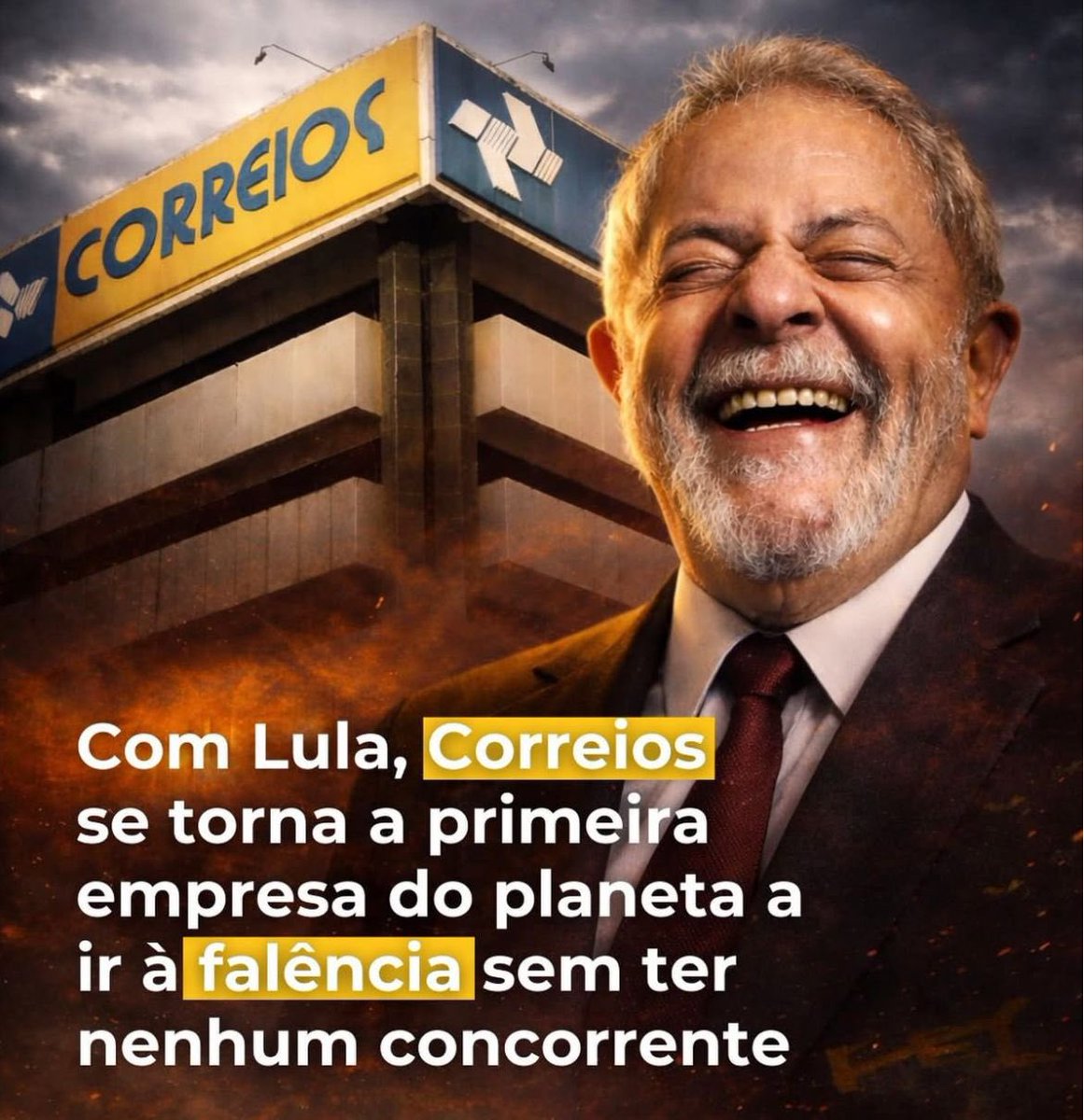 Lula quebrou os correios