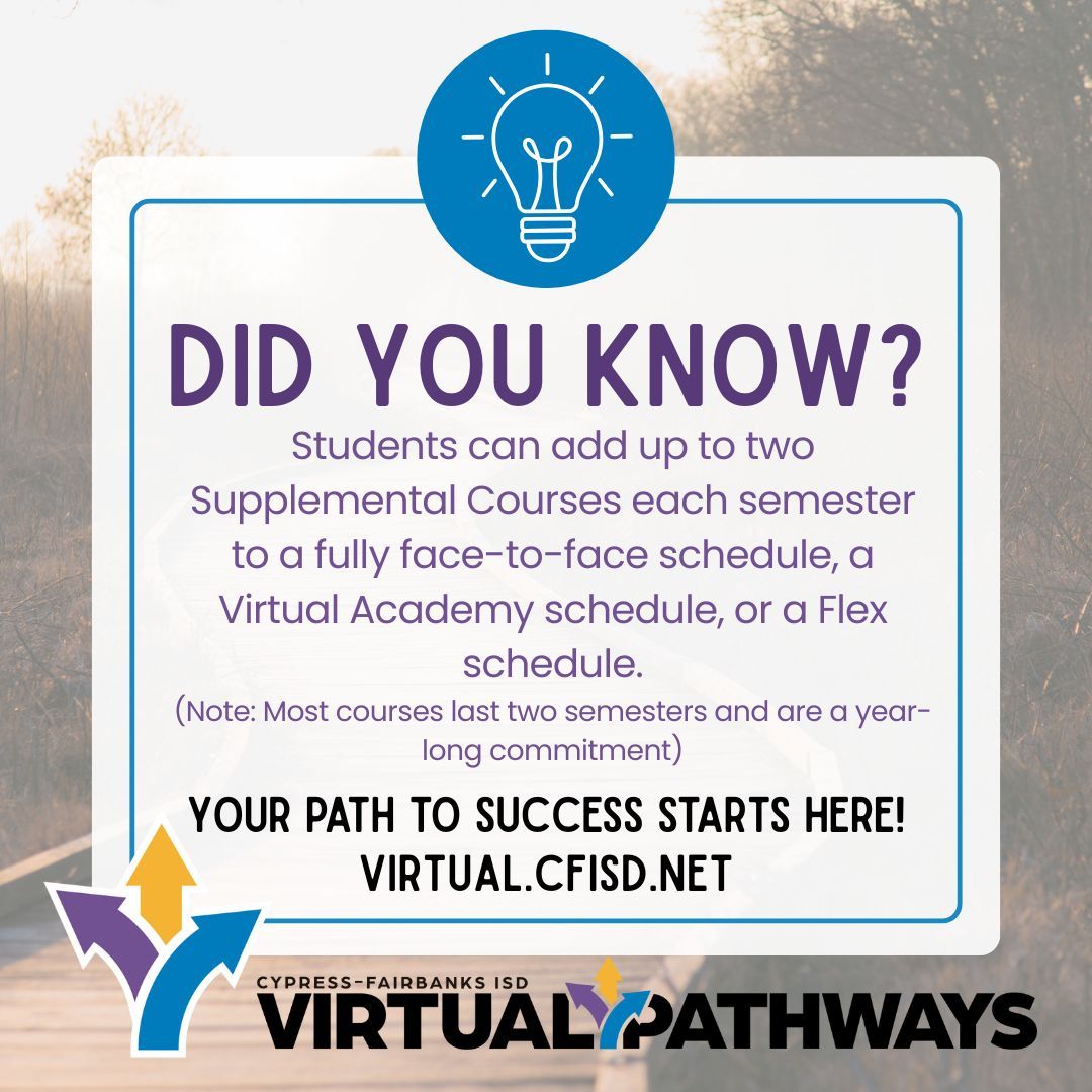 CFISD Virtual Pathways tweet media