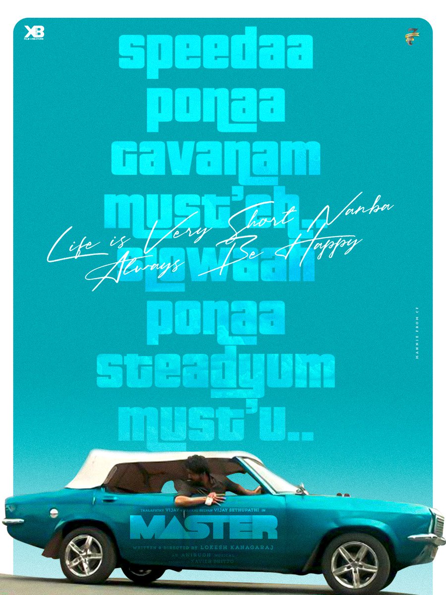 Celluloid_Folio's tweet image. 29/365 🔥                   
Master.. 365 Days.. 365 Posters..                       
#ThalapathyVijay @Dir_Lokesh #Master