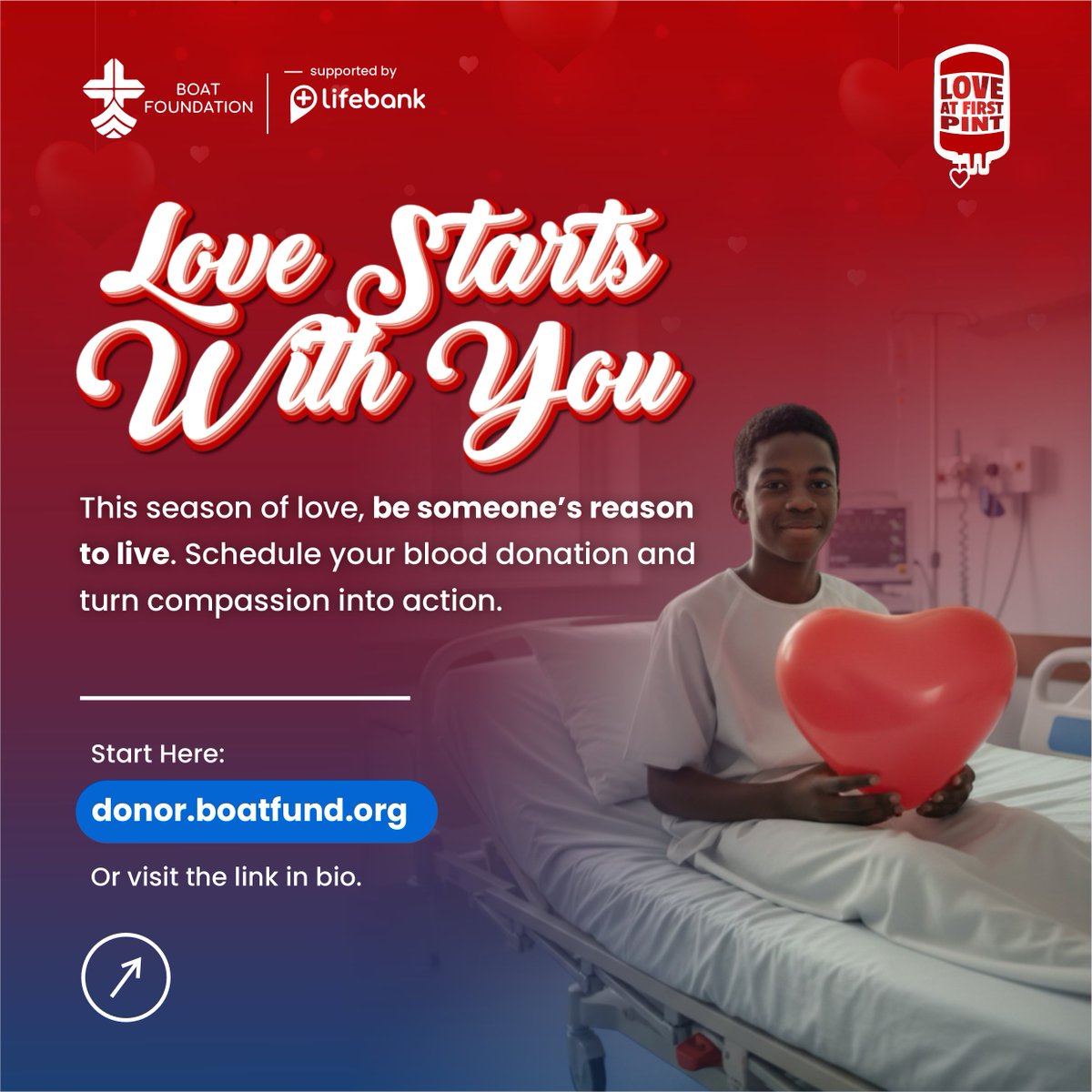 Boatfoundation's tweet photo. ❤️ This season of love, your kindness can go beyond words. 

Donate blood and give someone a second chance at life. 

🌐 Sign up at https://t.co/tOQYZNHC3W and book your donation today.

#HeroesWanted #LoveAtFirstPint https://t.co/LbIcCRzQCP