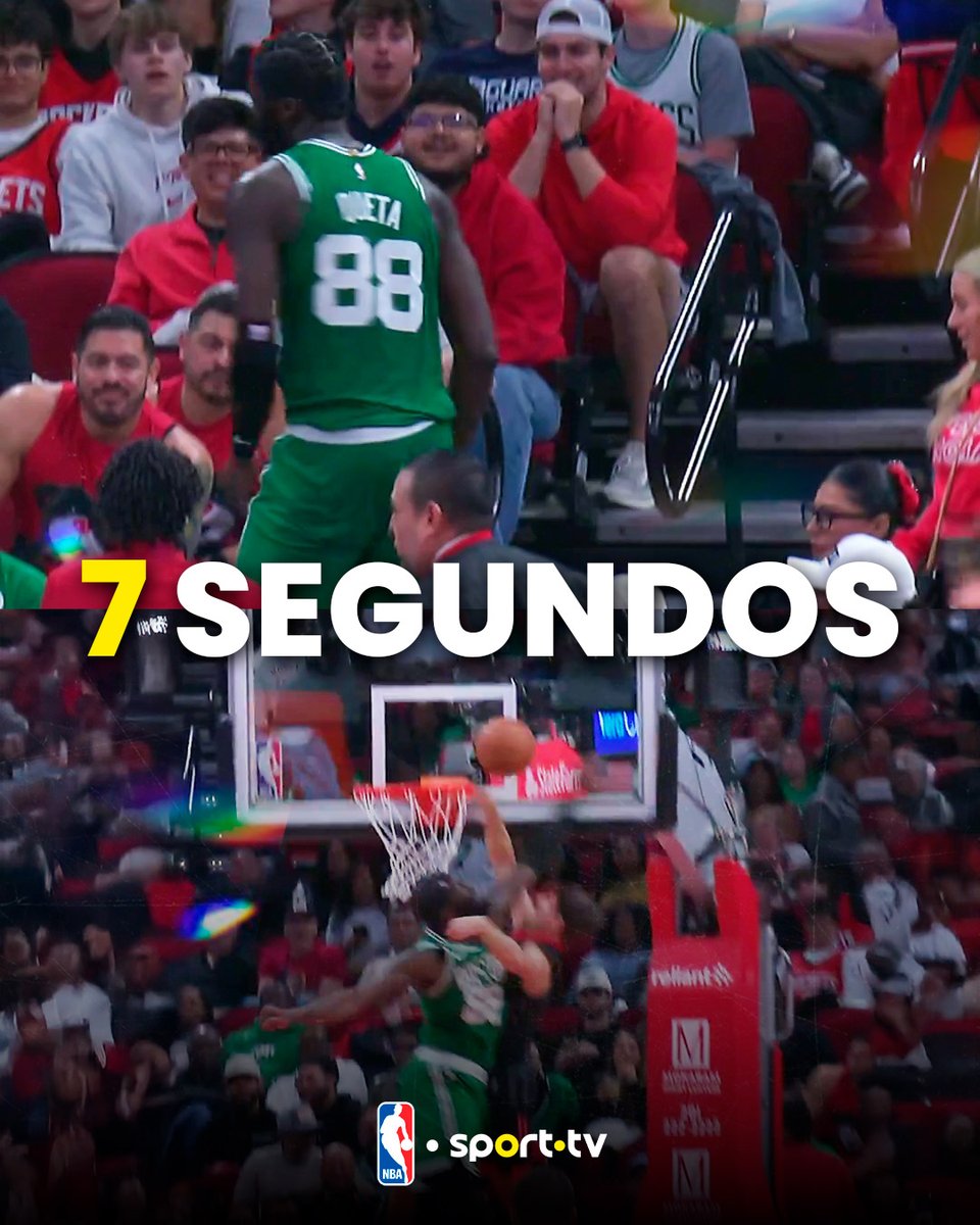 sporttvportugal's tweet photo. Block ➡️ Bancada ➡️ Block em 7s!

Neemias estava imparável 🔥

#sporttvportugal #nbanasporttv #BetclicNBA #neemiasqueta #Celtics https://t.co/vKG9ZGaozU
