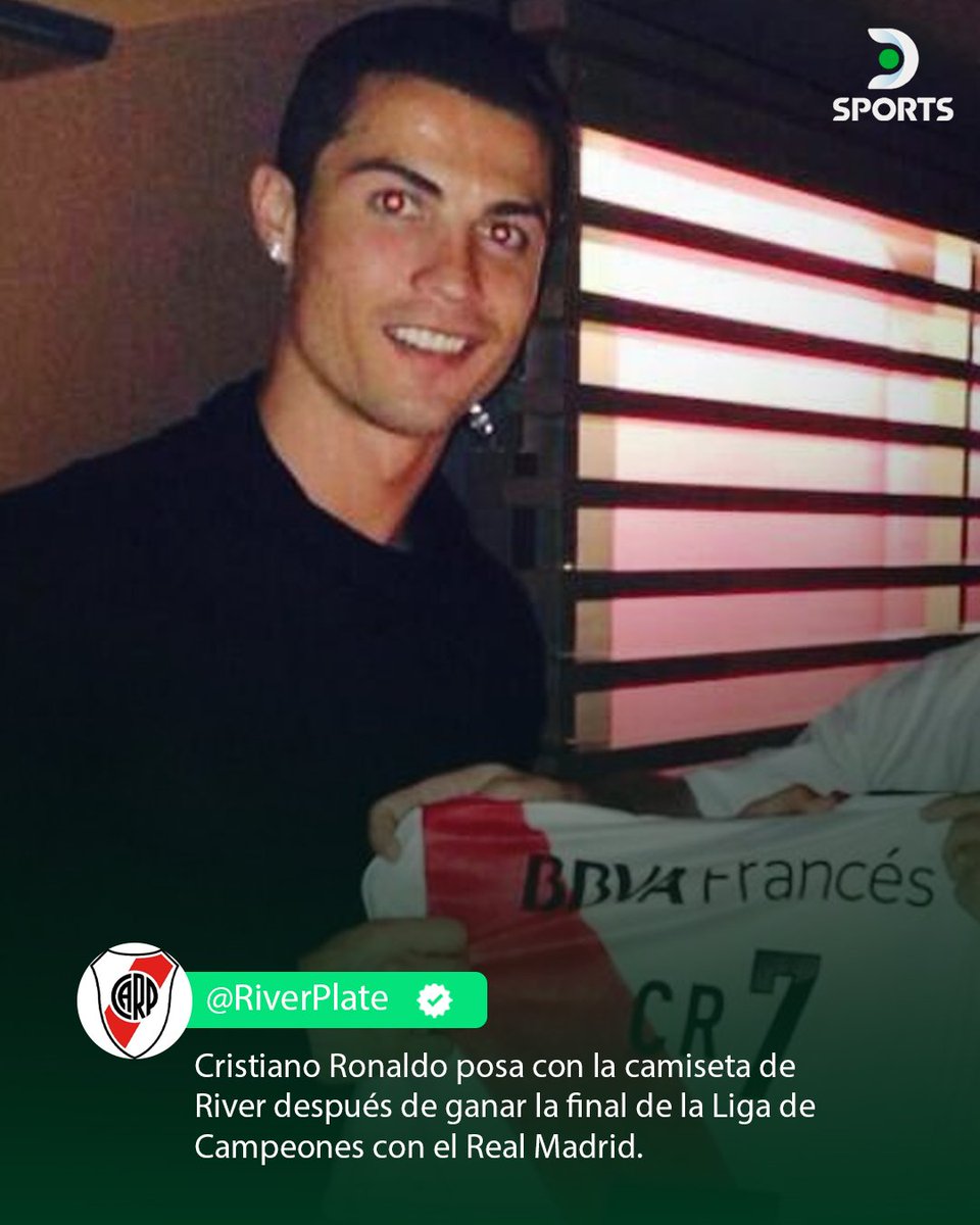 ¡LOCURA POR CRISTIANO RONALDO! ⚪🔴⚪

En el día de su cumpleaños, los hinchas del Millonario volvieron viral el hashtag #CR7ARiver

¿Te gustaría verlo en el Monumental?