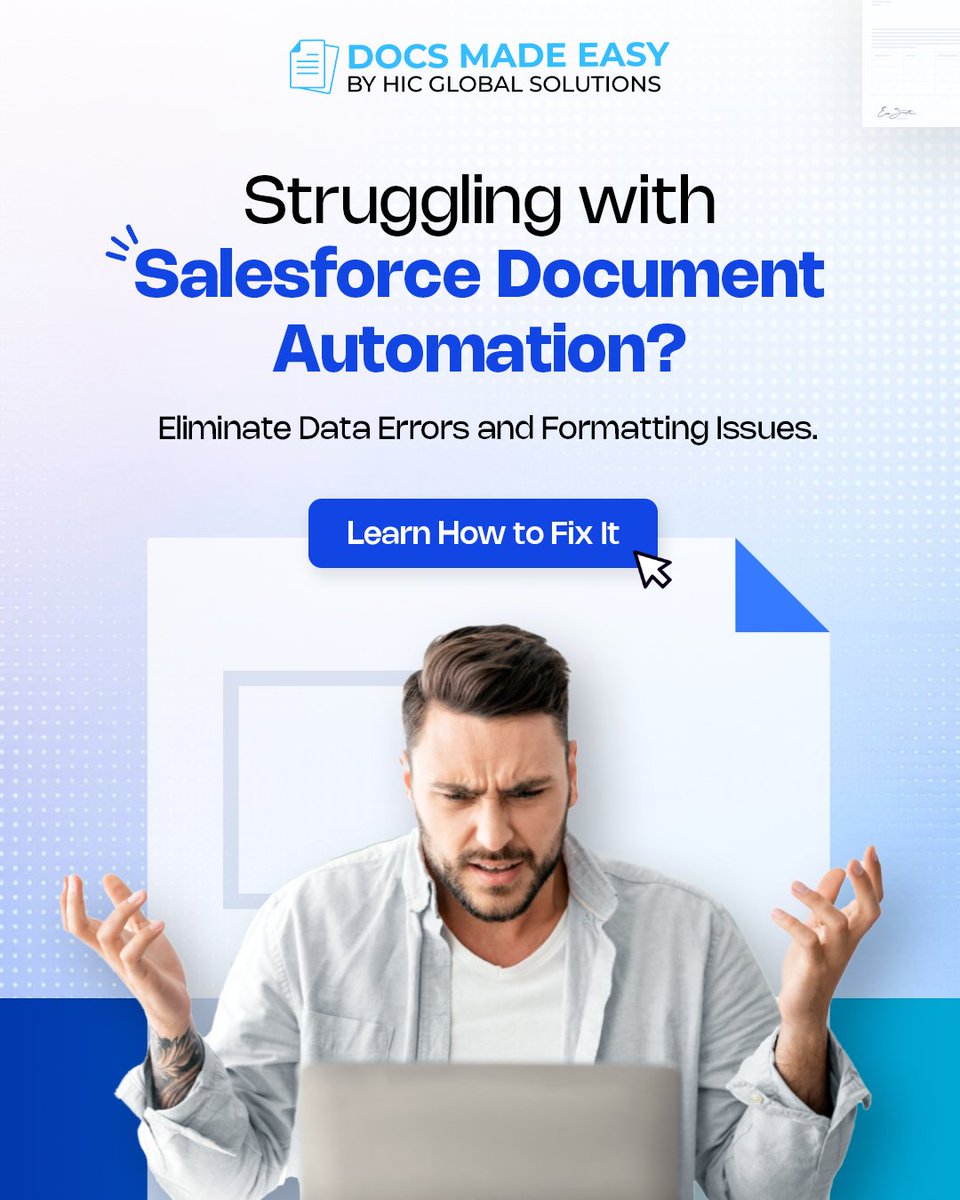 Struggling with <a href="/salesforce/">Salesforce</a>  document automation?

From formatting issues to data inconsistencies, Docs Made Easy provides practical solutions to address the real challenges teams face.

Know how: docsmadeasy.com/blog/salesforc…

#salesforce #docsmadeasy