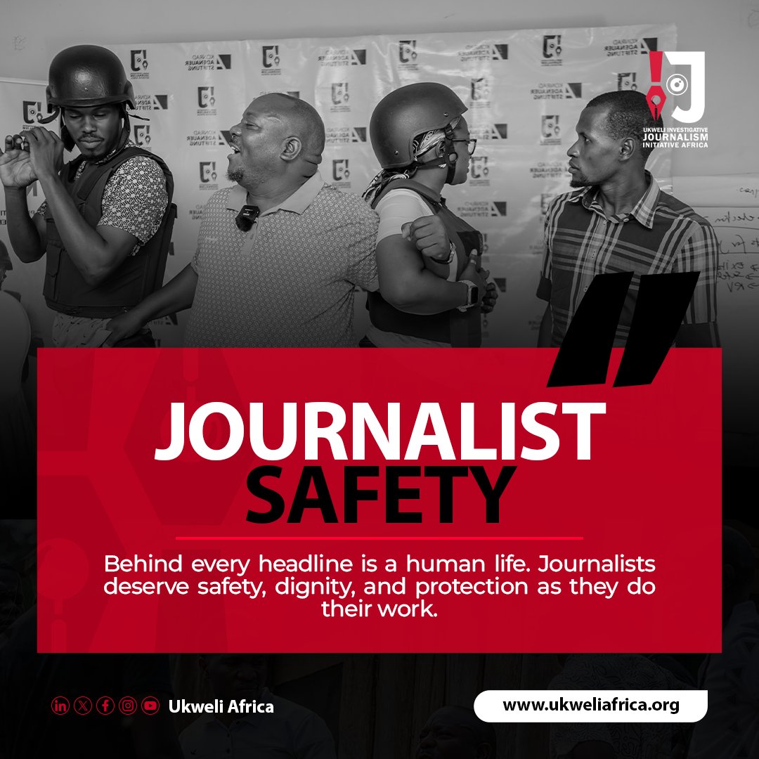 It's imperative to have a leveled ground  for safety and protection of journalists doing their work.
#NosafetyNostory