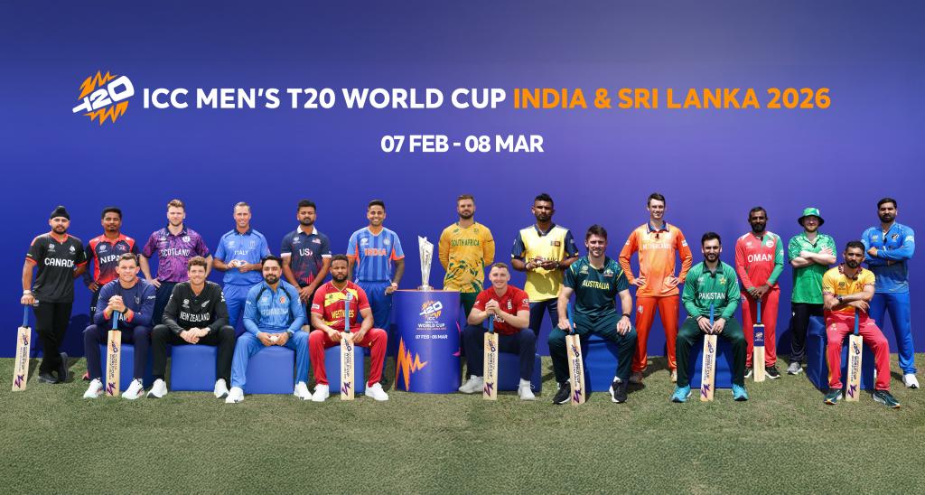 T20 World Cup 2026 Captains Photoshoot.🏆⭐ 

#T20WC2026