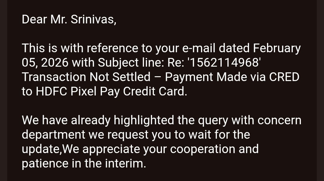 iamSB192's tweet photo. @HDFCBank_Cares Hi Latha,
I have already shared the registered email ID and mobile number via email earlier. Despite this, I am receiving the same generic response repeatedly. https://t.co/SrzIYbur5c