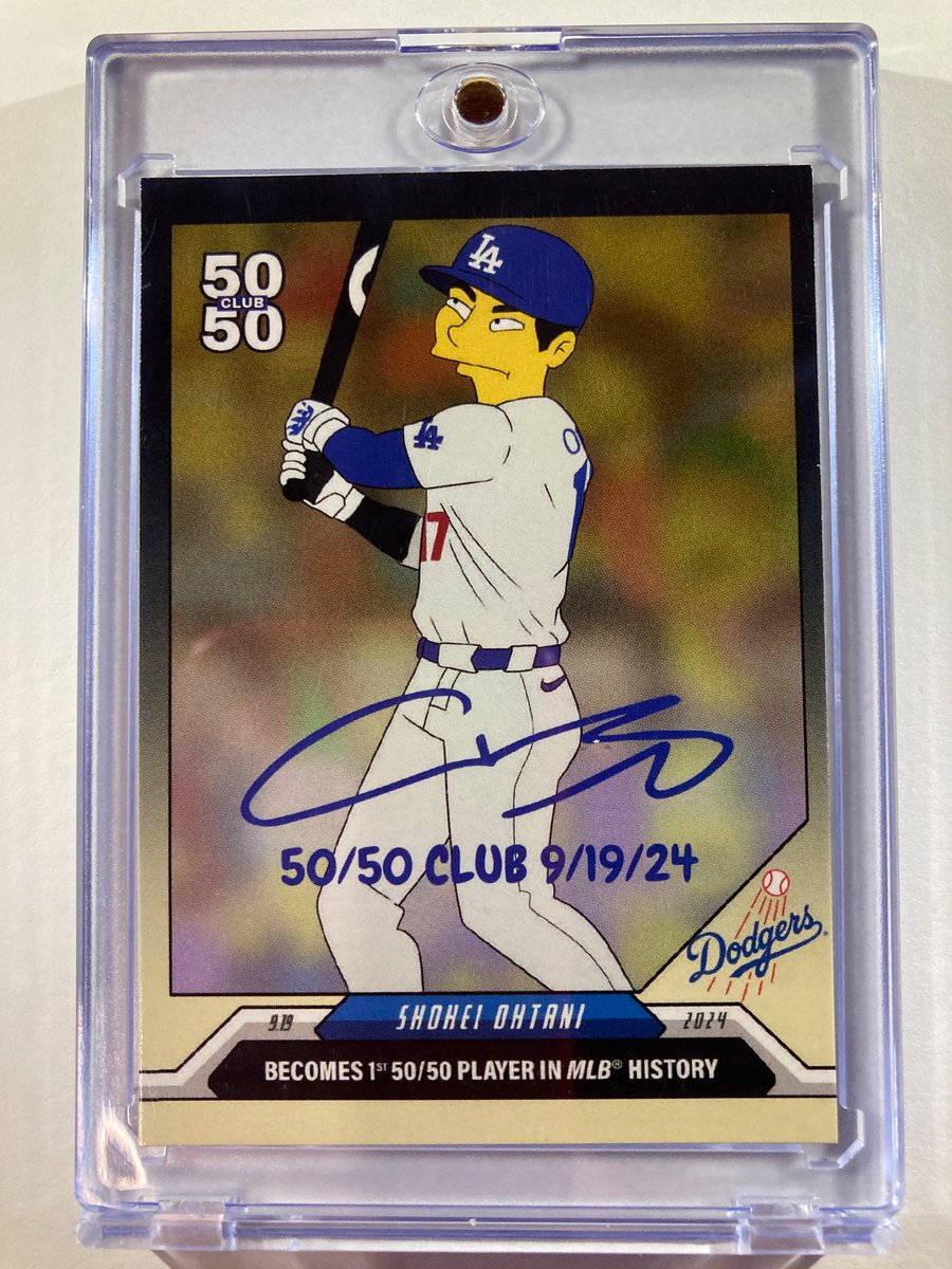 1218Sports's tweet image. 🎁Appreciation Day Giveaway🎁

Winner Announced Monday

🔥Shohei Ohtani “Simpsons” 1st ever 50/50 Club Facsimile Auto

To enter
1. Follow
2. Retweet
3. Like