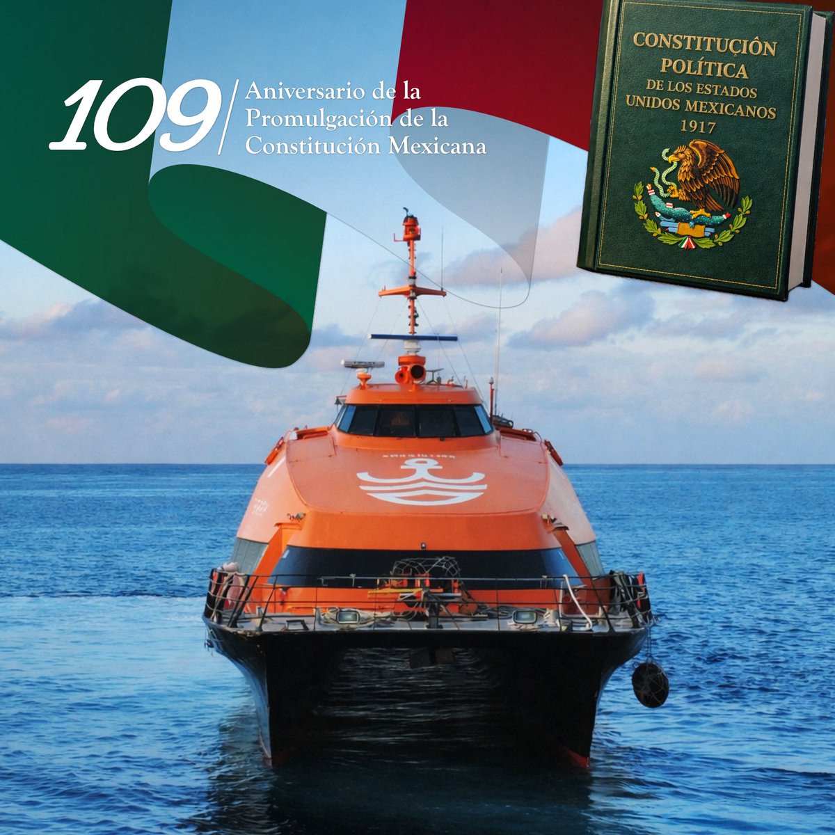109 Aniversario de la promulgación de la constitución Mexicana 🇲🇽

#Winjet #Cozumel