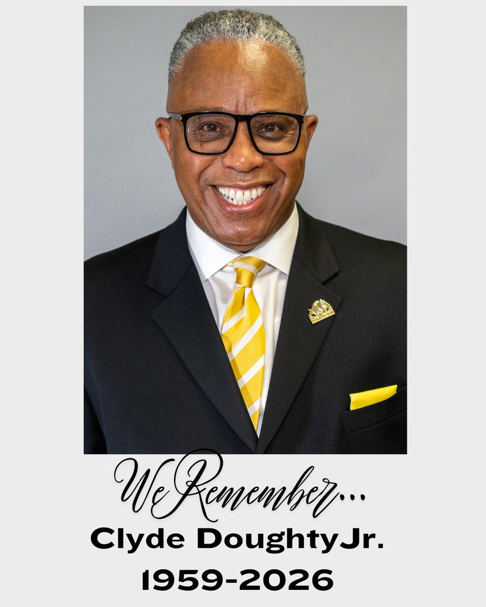 WeAreABIS's tweet photo. We join the Doughty family,  @BowieState and The CIAA in remembering our friend &amp; colleague Clyde Doughty Jr. Really gon' miss you friend 🕊 https://t.co/DIGf7tWWqF