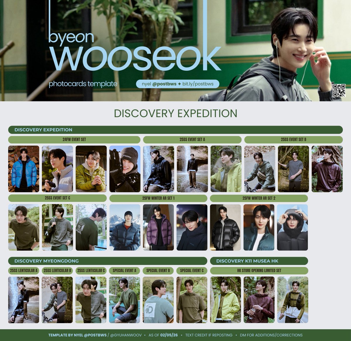 postbws's tweet photo. Byeon Wooseok Photocards Template Update

🌿 DISCOVERY EXPEDITION 🌿

✅ More on https://t.co/4PW3yBV5aR
🏷 #byeonwooseok #변우석 우석 bws ビョンウソクwishlist pc poca 포카 포카리스트 포토카드 @discoveryexpedi https://t.co/3dAxX7MpG9