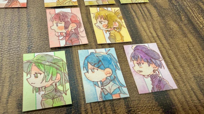 ちいちゃ〜な絵。 原画キーホルダーになります #原画市_制作中