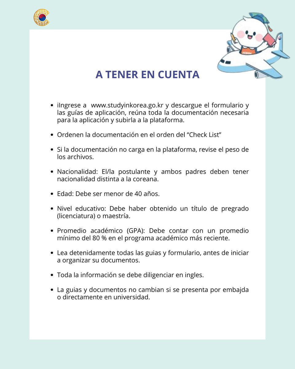 Información be a #GKS para programas de posgrados