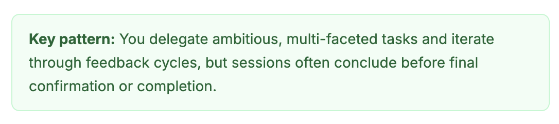 alliekmiller's tweet image. Claude Code insights feature with the CALLOUT, ouch!

Also learned that I have 200+ messages with Claude Code per day. Honestly thought it would have been higher.

And that I love multi-clauding.

And that I'm a night owl (or...night lobster?).

Will be updating my…