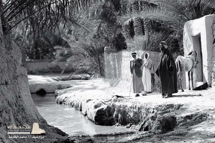 الجيولوجي ماكس ستاينكي بلباس أهل الأحساء أثناء جولته لتوثيق المنطقة لصالح شركة سوكال كاليفورنيا للزيت عام 1935م