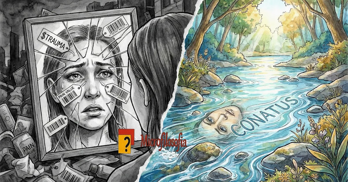 La comercialización del dolor y la recuperación del sentido. Del trauma como etiqueta a la fluidez del conatus: recuperando la identidad más allá del dolor. Si fueras un océano, en tu superficie, las olas rompen con fuerza, a veces impulsadas por vientos suaves, otras veces por