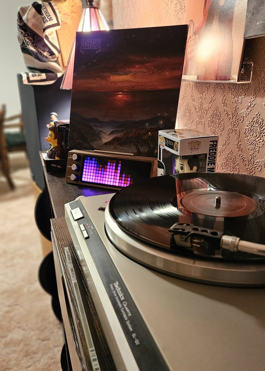 VinylHaggis's tweet photo. 'Ramble Beyond' is the second studio album by the Asheville Rockers, Bask 🤘I'd describe their sound as a heavy mix of Americana, Stoner Rock & Psychedelic 🎶🔥
#NowPlaying Bask
#vinylrecords #vinylcollection #vinylcommunity #bask #ramblebeyond https://t.co/2Go383XtNb