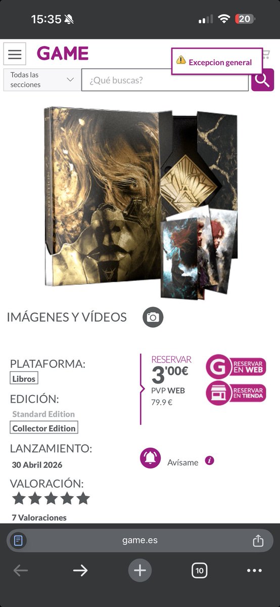 CorporalReaper's tweet image. ⁦@VideojuegosGAME⁩ y esto error??? Lo necesito!!!