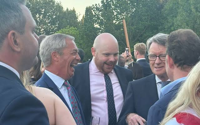 Here is Farage, Mandelson and Nick Candy together:
