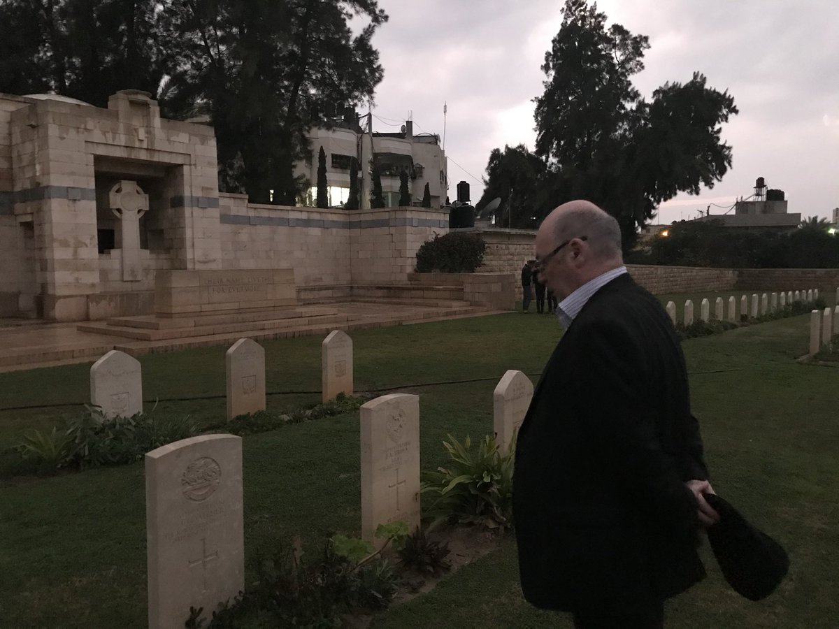 This is deeply distressing. Cemetery was immaculately kept by the Palestinian Jaradah family for decades, &amp; I visited to pay my respects on each occasion I was in Gaza. It would be good to know what if due care was taken in the destruction, &amp; where the disturbed remains now lie.