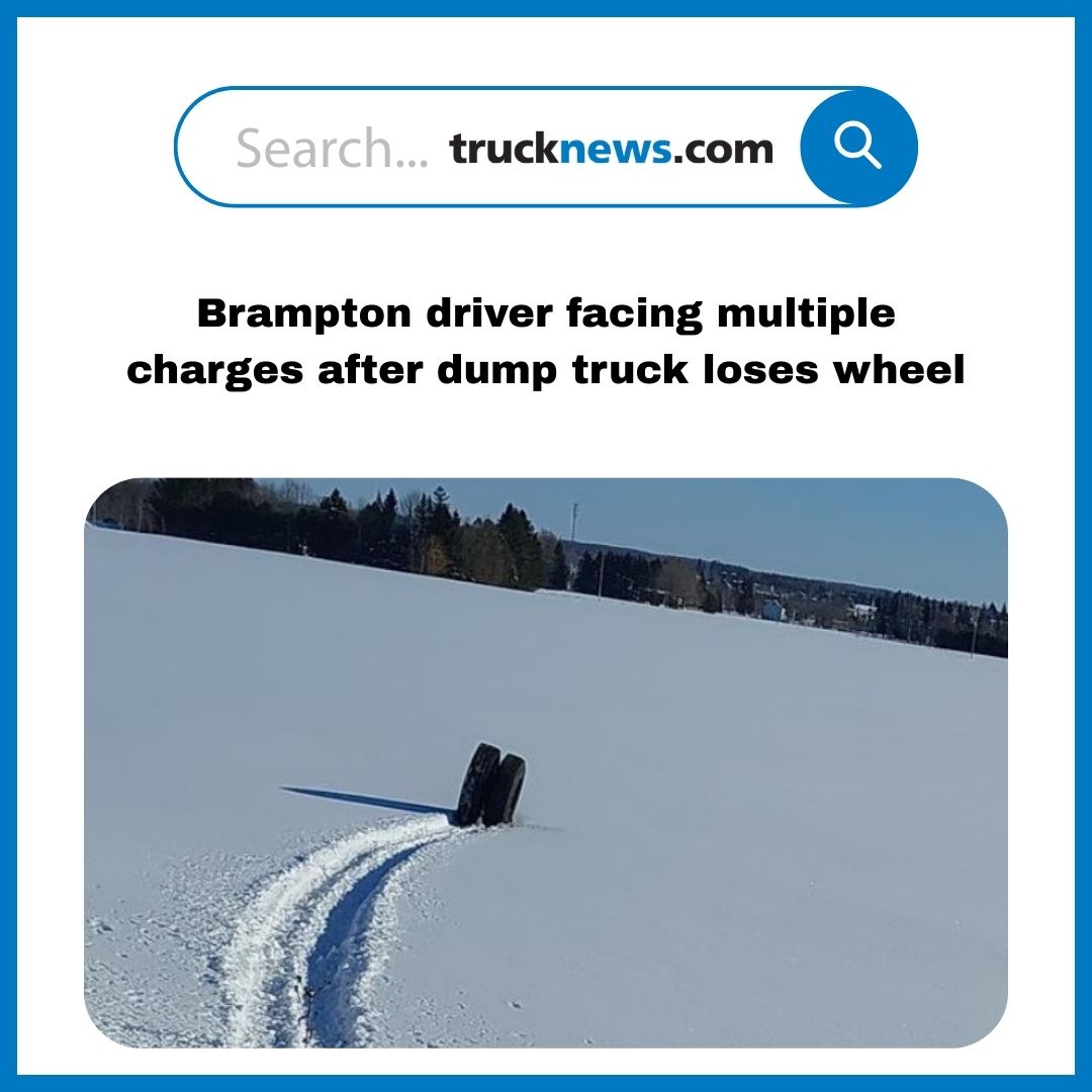 Todaystrucking's tweet image. A #Brampton dump #TruckDriver is facing multiple charges after a wheel separated from his vehicle while travelling eastbound on Highway 26 in Springwater Township in Central Ontario
trucknews.com/health-safety/…
#trucking #transportation #safety