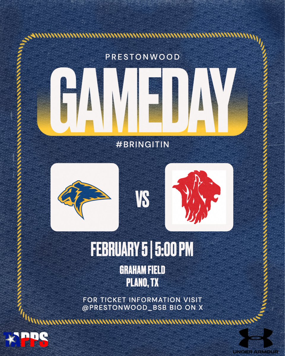 Prestonwood_BSB's tweet photo. 𝐍𝐨𝐰. 𝐖𝐞. 𝐆𝐨.  

🆚 Grapevine Faith
📍 Plano, TX 
🏟️ Graham Field
🕔 5:00 P.M. 
📺 https://t.co/WZzWPxCdCg (FREE)

#BringItIn https://t.co/ynUBNkFTS6