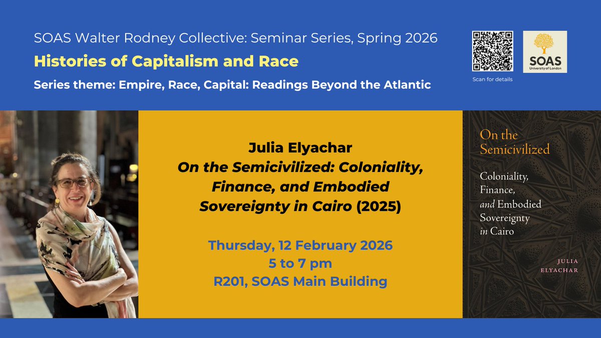 Histories of Capitalism and Race Seminar 2025 tweet media